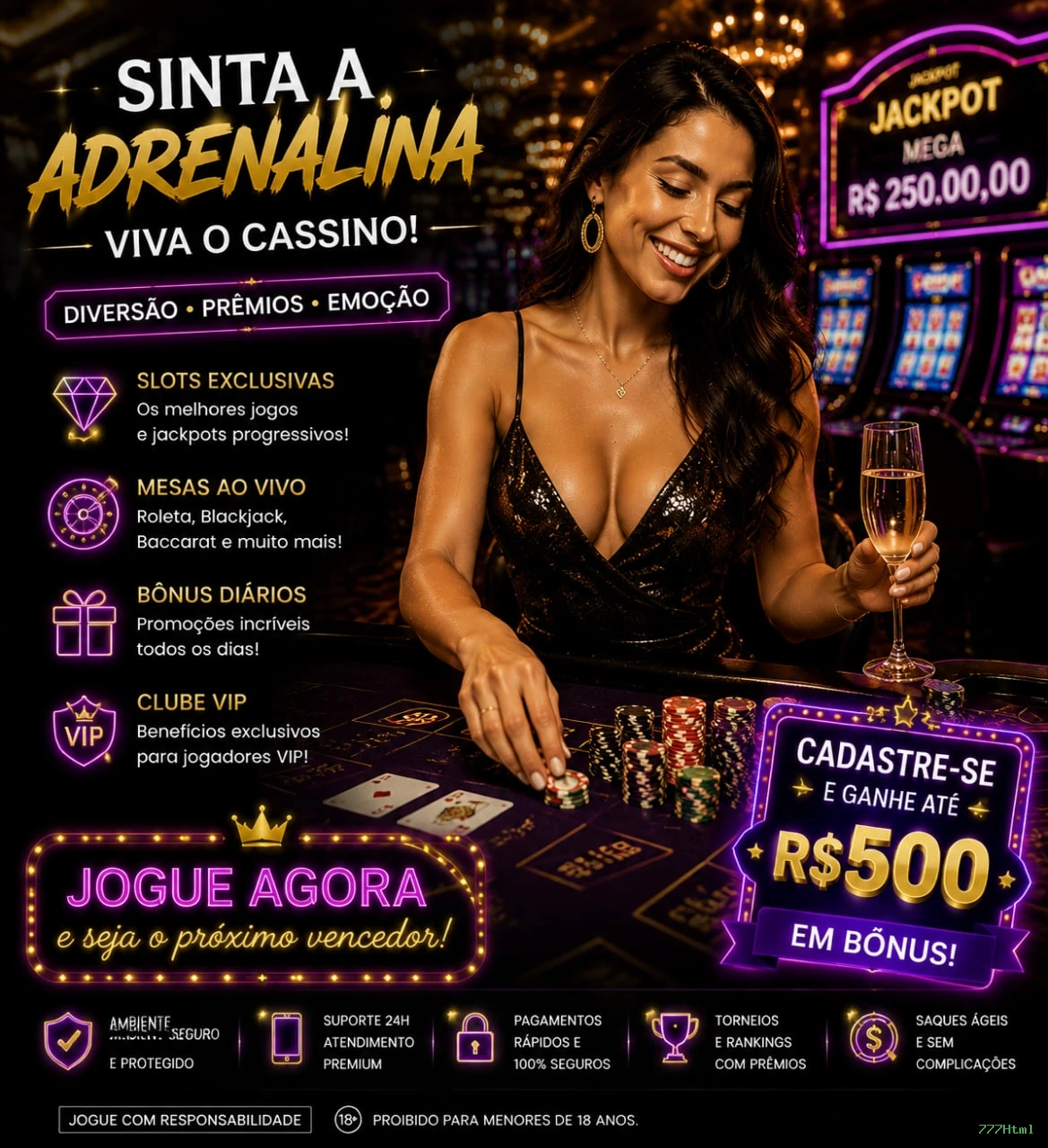 Página oficial da 777Html no Facebook